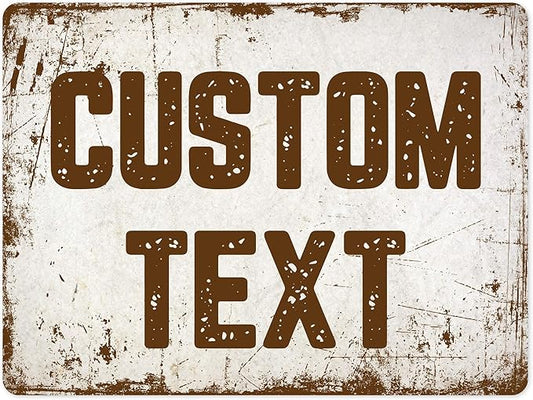 Custom Sign, Custom Street Sign, 11 Font Colors, 13 Font Styles, 4 Hole Options, 22 Sizes, 36x48 Inches, Rust Free DiBound, Fade Resistant, Made in USA by My Sign Center (Rustic)