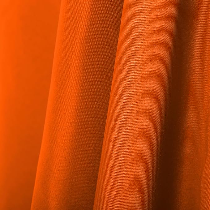 Ascoza 2pack 60x120 Inch Orange Rectangular Tablecloth 6 Feet Table Cloth in Polyester Fabric for Wedding/Banquet/Restaurant/Parties
