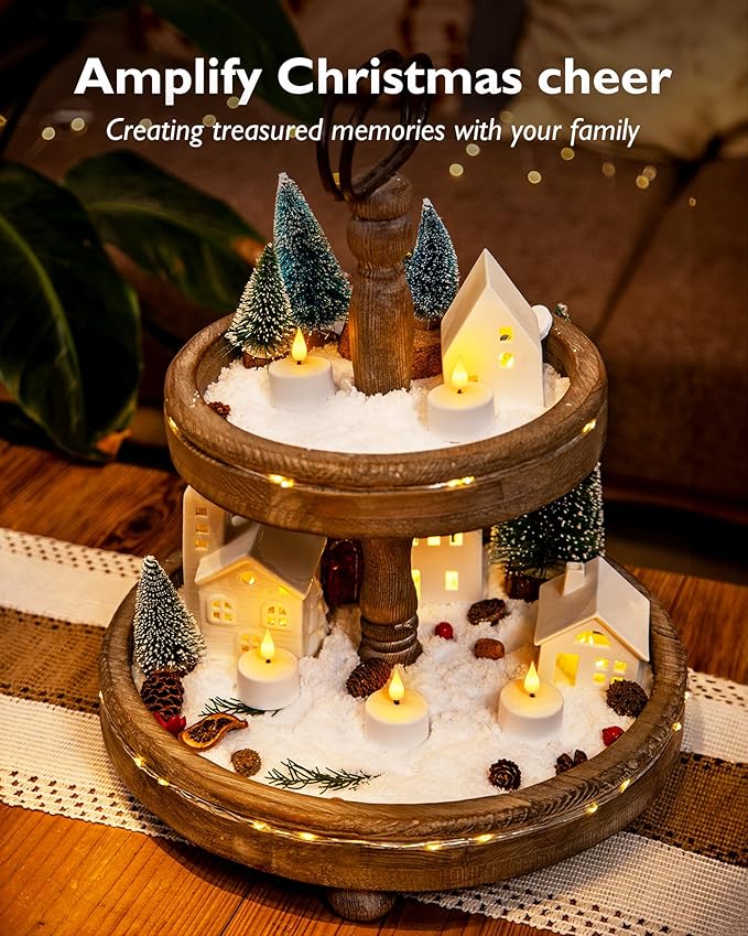 Homemory Rechargeable Tea Lights Flameless Candles with Remote Timer, Battery Operated LED Tealight Candles, USB Candles for Wedding Table Centerpiece Reception Banquet Christmas Halloween, 6-Pack