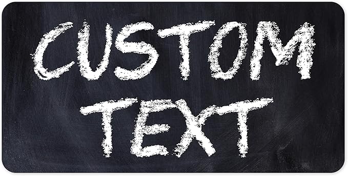 Custom Sign, Custom Street Sign, 11 Font Colors, 13 Font Styles, 4 Hole Options, 22 Sizes, 9x18 Inches, Rust Free DiBound, Fade Resistant, Made in USA by My Sign Center (Chalkboard Black)