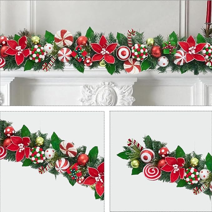 Christmas Peppermint Garland