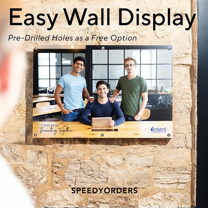 Custom Outdoor Metal Sign, Personalized Aluminum Safety and Business Signs, Waterproof (Picture, 36x24 In) - White Aluminum