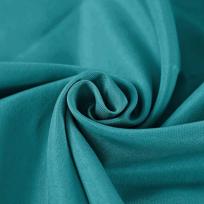 Rectangle Tablecloth 60x102 inch Washable Polyester Fabric Table Cloth for Wedding Party Dining Banquet Decoration（60x102, Teal）