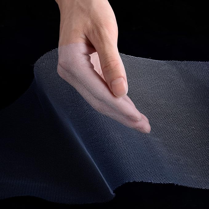 Tulle Fabric Roll, 6” by 200 Yards (600FT) Tulle Organza Fabric Spool for DIY Tutu Skirt Baby Shower Decor Wedding Backdrop Crafts Birthday Party Supplies(Navy Blue)