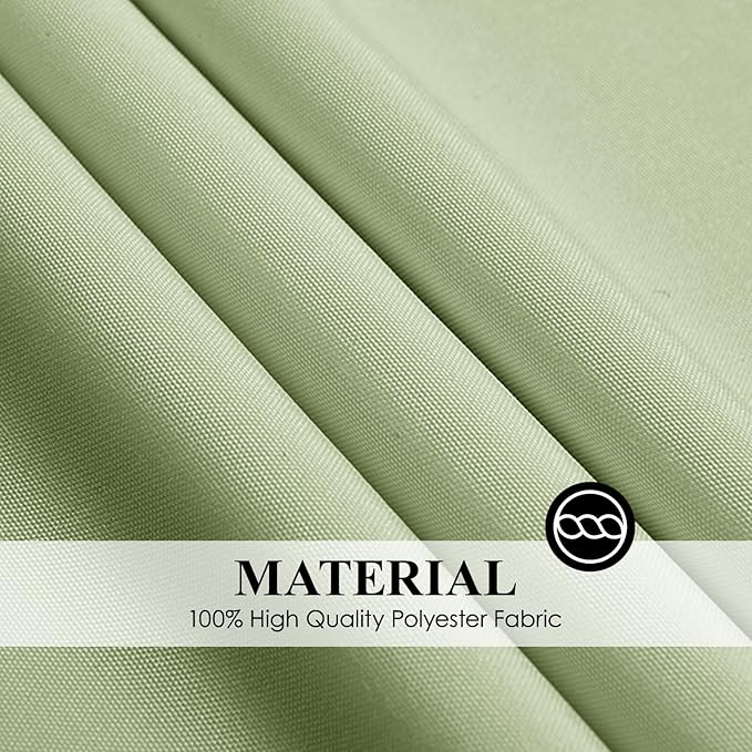 Round Tablecloth 6 Pack 108 Inch Sage Green Tablecloths Washable Decorative Linen Polyester Table Clothes Cover for Dining Table Banquets Buffet Parties and Wedding