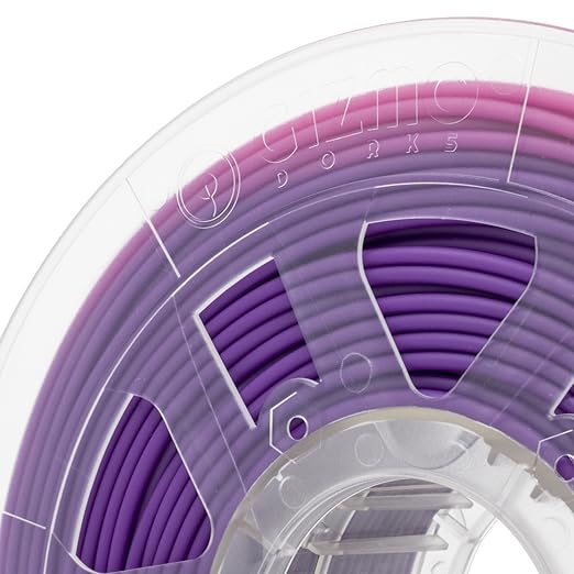 Gizmo Dorks 3mm (2.85mm) ABS Filament 1kg / 2.2lb for 3D Printers, Color Change Purple to Pink