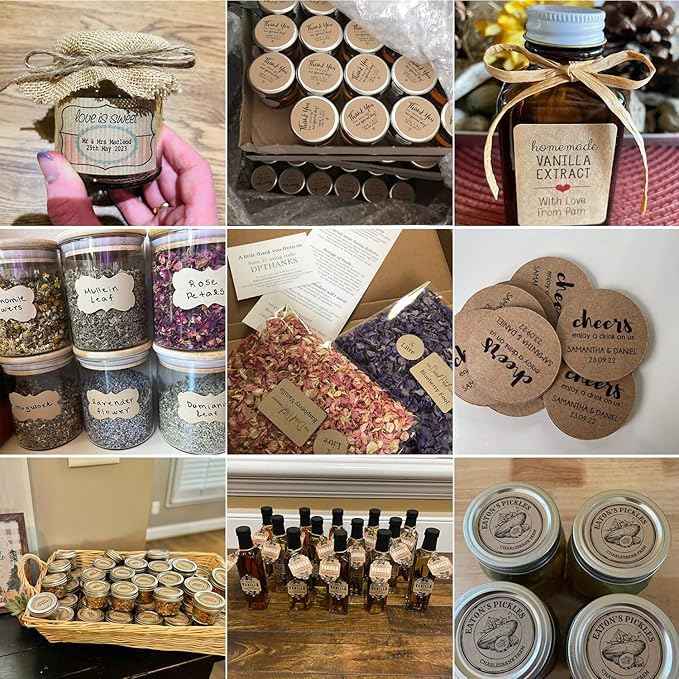 Custom Stickers for Business Logo,Personalised Logo Stickers for Small Business,Any Shape and Size Waterproof Label.Perfect for Branding, Packaging Stickers, Glossy Stickers. (Kraft Paper)