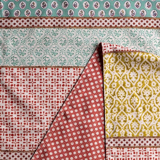 Maison d' Hermine Table Runner 100% Cotton Double Layer Table Runners 72 inches Long Decorative for Home Kitchen Dining Party Baby Shower Wedding Bridal Shower Spring Summer (Provence, 14.50" x 72")