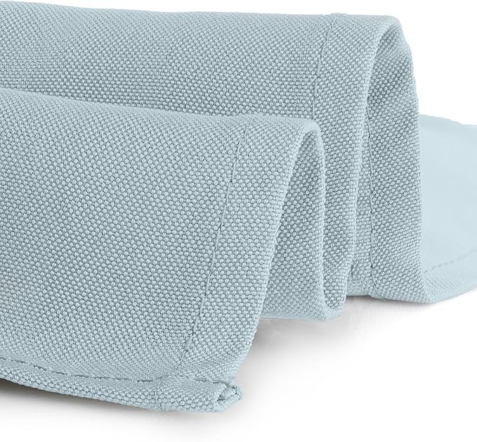Gee Di Moda Rectangle Tablecloth - 60 x 84 Inch Baby Blue Table Cloth for 5 Foot Rectangle Table - Heavy Duty Washable Fabric - for 5 Ft Buffet Table, Holiday Party, Dinner, Wedding & Baby Shower
