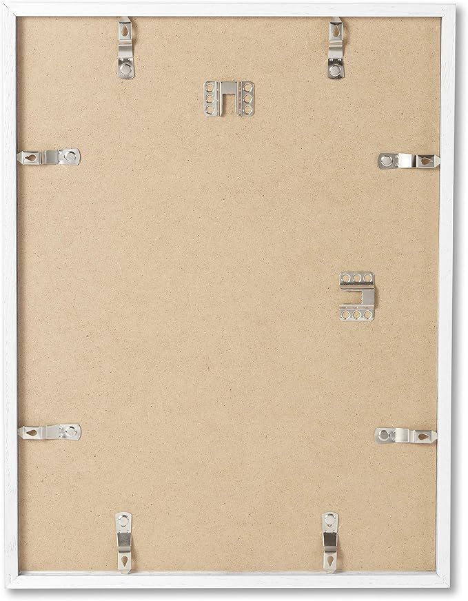 Opposite Wall - 12x12 in - White Solid Oak Wood Picture Frame - Lightweight, Versatile & Shatterproof - Wall Hanging Poster or Photo Frame - Wall Decor for Office, Gallery & Home - 2 Pack