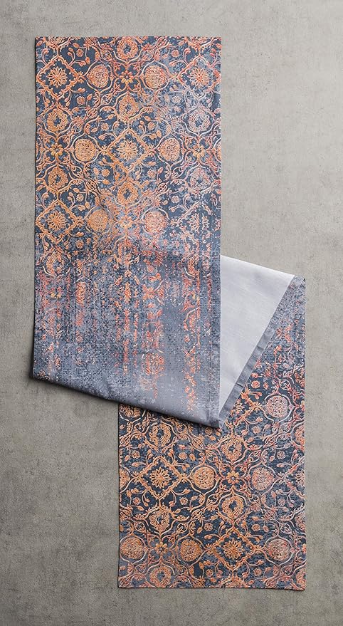 Maison d' Hermine Table Runner 100% Cotton Single Layer Table Runners 90 inches Long for Thanksgiving Christmas Decorations Home Kitchen Dining Party Wedding (Imperfection, 14.5" x 90")