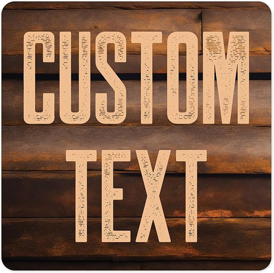 Custom Sign, Custom Street Sign, 11 Font Colors, 13 Font Styles, 4 Hole Options, 22 Sizes, 30x30 Inches, Rust Free DiBound, Fade Resistant, Made in USA by My Sign Center (Vintage Wood)