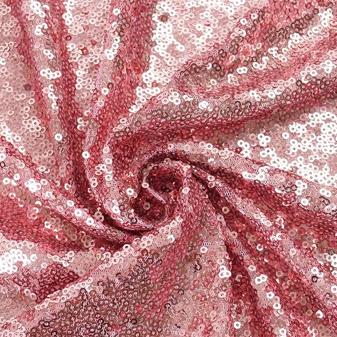 Eternal Beauty Fuchsia Pink Sequin Backdrop, 20x10 Ft Glitter Background Curtains for Shimmer Photography Party Wedding Birthday Back Drop Decor