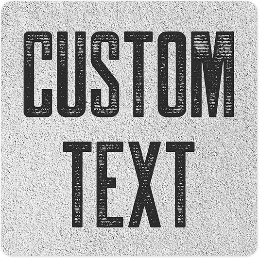 Custom Sign, Custom Street Sign, 11 Font Colors, 13 Font Styles, 4 Hole Options, 22 Sizes, 12x12 Inches, Rust Free DiBound, Fade Resistant, Made in USA by My Sign Center (Concrete)