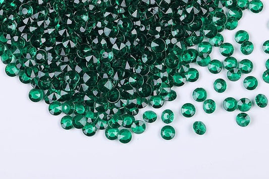 2000pcs Platic Acrylic Gems Fake Acrylic Diamonds Vase filler Beads Faux Diamond Crystals Jewels For Makeup brushes holder Table Scatter Confetti Party Arts Crafts Birthday Wedding Decor