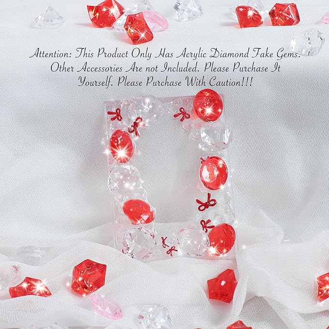 Babenest Acrylic Crushed Ice Rocks, 150 PCS Fake Crystals Plastic Ice Cubes Diamonds Gems for Vase Fillers, Home Decoration, Table Scatter, Event, Wedding, Arts & Crafts(Clear/Pink/Red)