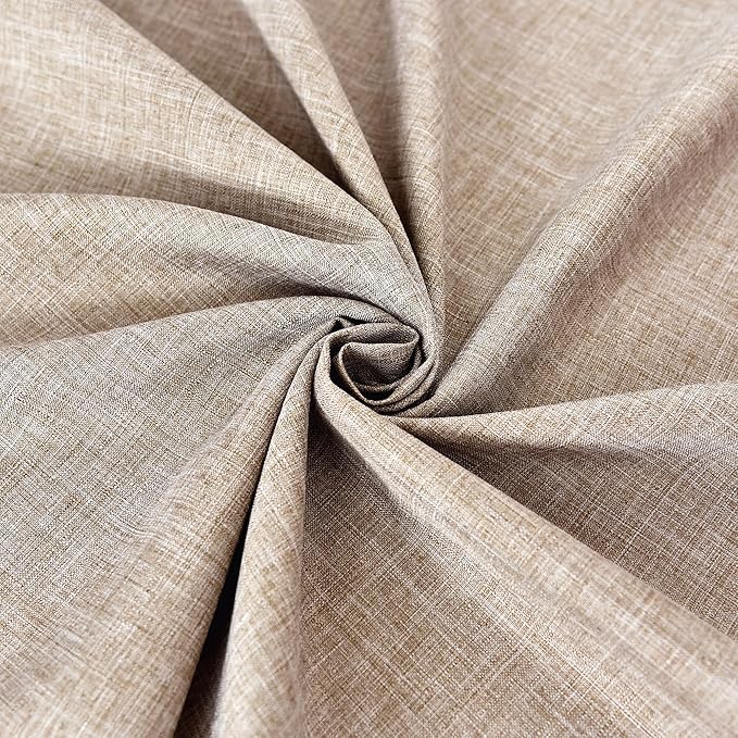 Fitable Linen Textured Tablecloths 2 Pack, Faux Burlap Rectangle Table Clothes for 6 Foot Tables, Rustic Table Covers for Buffet, Banquet, Kitchen Dining, Party, Farmhouse (Nature, 54 x 108 Inch)