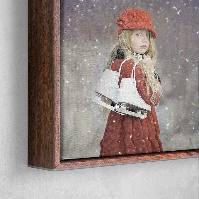 Personalized Custom Canvas Prints: Photo On Canvas (Dark Brown, 16x16) Transform Your Photos into Stunning Framed Wall Art Digitally Printed Photo To Canvas Ideal for Home Decor, Gifts Keepsakes.