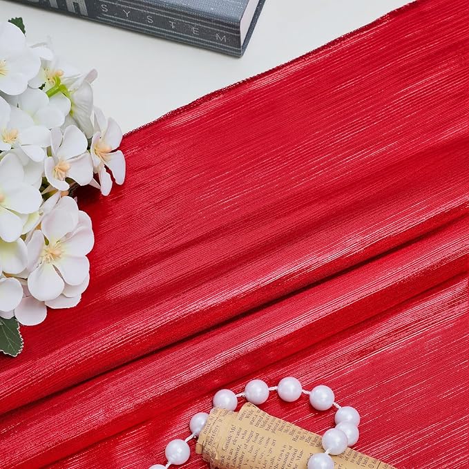 Red Backdrop Curtain for Wedding Parties: 4.8x8FT Chrstmas Curtains Backdrop Drapes for Graduation Birthday Photography Home Decoration
