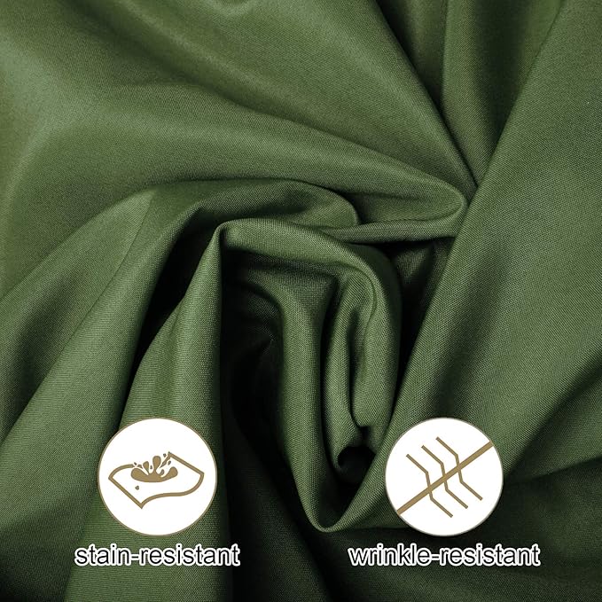 Ascoza 2pack 90x132 Inch Willow Rectangular Tablecloth 8 Feet Table Cloth in Polyester Fabric for Wedding/Banquet/Restaurant/Parties