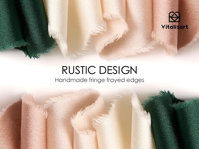 Vitalizart Silk Like Satin Ribbon 1 inch x 30 Yard Light Nude Handmade Frayed Ribbons for Gift Wrapping Baby Shower Wedding Bridal Bouquets Holiday Decor