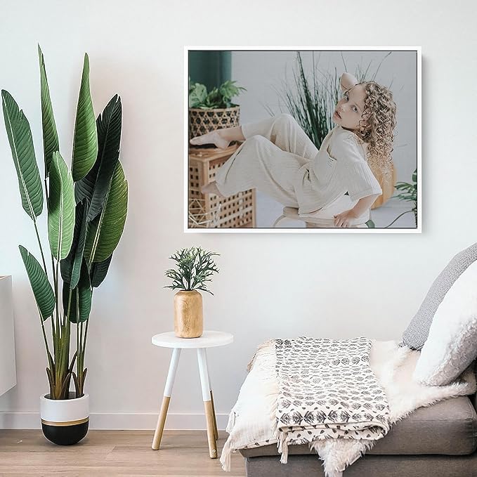 Personalized Custom Canvas Prints: Photo On Canvas (White, 8x10) Transform Your Photos into Stunning Framed Wall Art Digitally Printed Photo To Canvas Ideal for Home Decor, Gifts Keepsakes.
