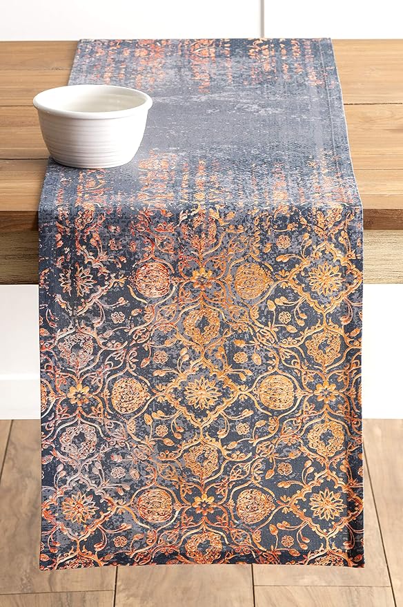 Maison d' Hermine Table Runner 100% Cotton Single Layer Table Runners 36 inches Long for Thanksgiving Christmas Decorations Home Kitchen Dining Party Wedding (Imperfection, 14.5" x 36")