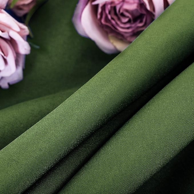 Ascoza 2pack 120 Inch Willow Round Tablecloth in Washable Polyester Fabric for Wedding/Banquet/Restaurant/Parties