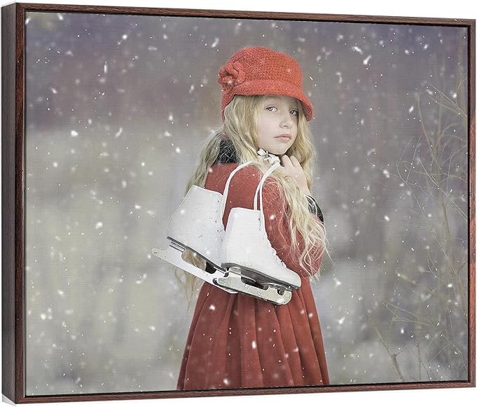 Personalized Custom Canvas Prints: Photo On Canvas (Dark Brown, 8x10) Transform Your Photos into Stunning Framed Wall Art Digitally Printed Photo To Canvas Ideal for Home Decor, Gifts Keepsakes.