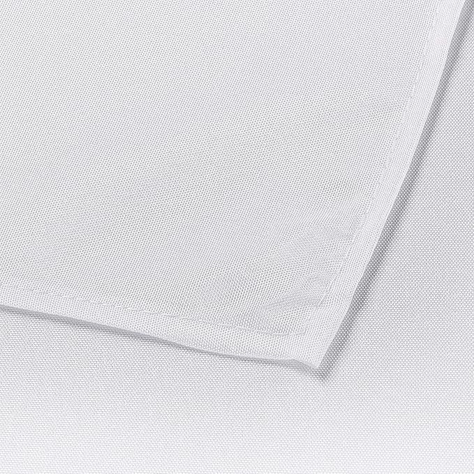 Ascoza 2pack 60x102 Inch White Rectangular Tablecloth 6 Feet Table Cloth in Polyester Fabric for Wedding/Banquet/Restaurant/Parties
