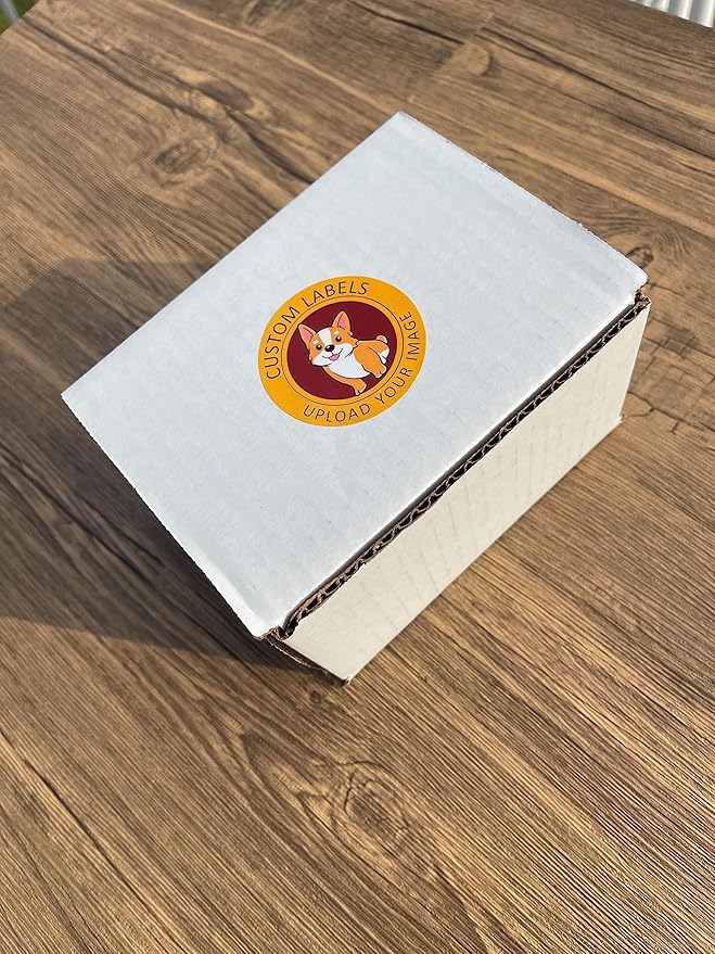 Custom Stickers Label Rolls, Build Your Own Stickers/Labels Any Design Premium Gloss BOPP Custom Sticker, Personalized Stickers for Business Logo, Custom Printed Sticker Labels 50+