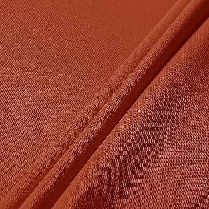 sancua Thanksgiving Round Tablecloth - 90 Inch Burnt Orange - Water Resistant Spill Proof Washable Polyester Fall Table Cloth Decorative Fabric Table Cover for Dining Buffet Parties and Camping, Rust