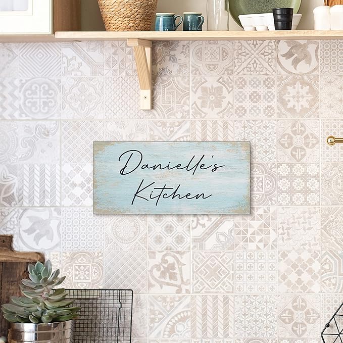 Personalized Signs for Home, Custom Sign with Any Text, 3 Sizes - 12 Background Options & 8 Fonts - Customizable Sign 11X5