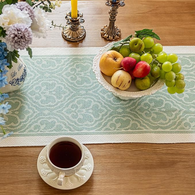 Table Runners 119 Inches,Waterproof Boho Table Runner with Tassel Fringe,Table Runner for Party Coffee Table