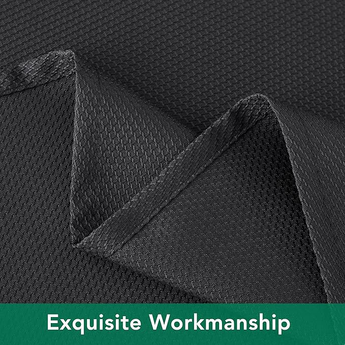 Biscaynebay Textured Fabric Square Tablecloths 54x54 Inch, Black Water Resistant Spill Proof Table Cloth Small Card Folding Table Covers for Dining, Kitchen, Wedding and Parties, Machine Washable