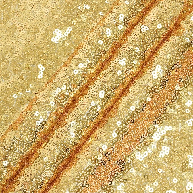 Eternal Beauty Gold Sequin Backdrop, 20x10 Ft Glitter Background Curtains for Shimmer Photography Party Wedding Birthday Back Drop Decor