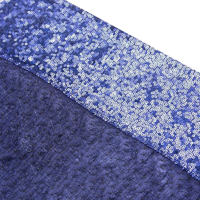 Juya Delight Navy Blue Sequin Backdrop Curtain 6FT X 6FT Glitter Shimmer Photo Backdrop Curtains for Birthday Party Birthday Decoration