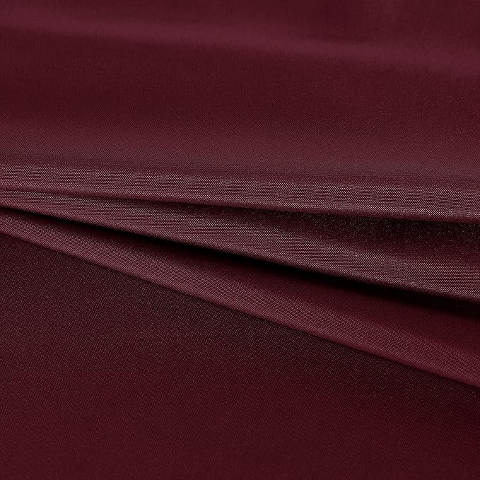 Fitable Square Tablecloth 60x60 inch Tablecloth Stain and Wrinkle Resistant Washable Polyester Table Cloth for Buffet Parties and Camping, Burgundy