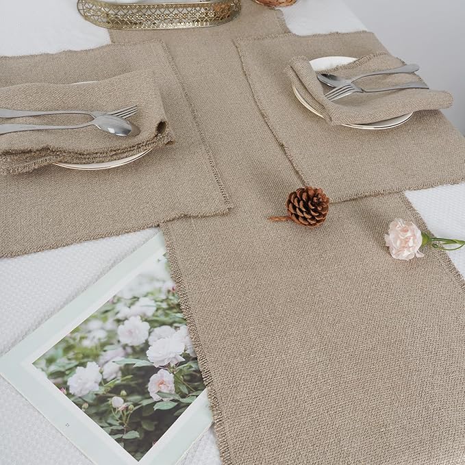 100% Pure Linen Table Runner 72 Inches Long-Super Thick Noble Cloth Dining Table Runner for Wedding, Parties, Everyday, Holidays