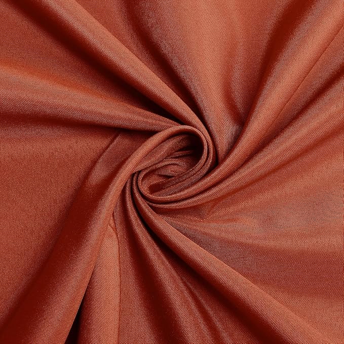 sancua Thanksgiving Round Tablecloth - 90 Inch Burnt Orange - Water Resistant Spill Proof Washable Polyester Fall Table Cloth Decorative Fabric Table Cover for Dining Buffet Parties and Camping, Rust