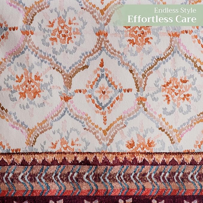 Maison d' Hermine Table Runner 100% Cotton Double Layer Table Runners 108 inches Long for Thanksgiving Christmas Decorations Home Kitchen Dining Party Wedding (Fair Isle, 14.5" x 108")