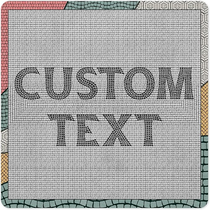 Custom Sign, Custom Street Sign, 11 Font Colors, 13 Font Styles, 4 Hole Options, 22 Sizes, 12x12 Inches, Rust Free DiBound, Fade Resistant, Made in USA by My Sign Center (Fauxsaic 2)