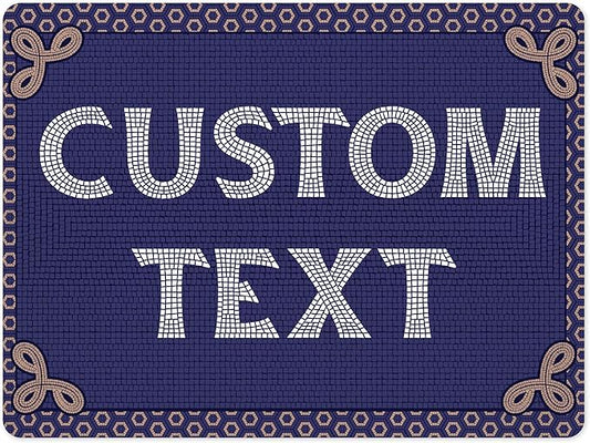 Custom Sign, Custom Street Sign, 11 Font Colors, 13 Font Styles, 4 Hole Options, 22 Sizes, 18x24 Inches, Rust Free DiBound, Fade Resistant, Made in USA by My Sign Center (Fauxsaic 1)