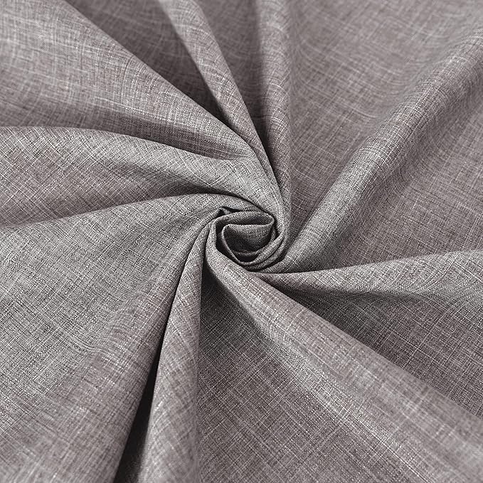 Fitable Faux Linen Tablecloths 60 x 84 Inch - 2 Pack Neutral Table Clothes for Rectangle Foot Tables, Stone Flax Look Kitchen Table Covers for Farmhouse, Dining, Party, Outdoor Picnic