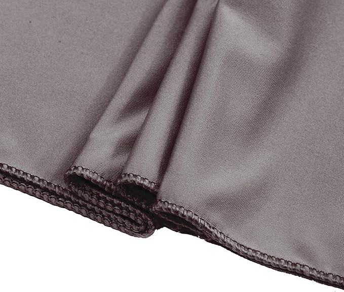 MDS Pack of 50 Spandex Chair Sashes Bows Elastic Stretch Dining Chair Bands Ties Without Slider Buckle Universal fits for Wedding Baby Shower Birthday Party Banquet Event Decoration - Silver Grey