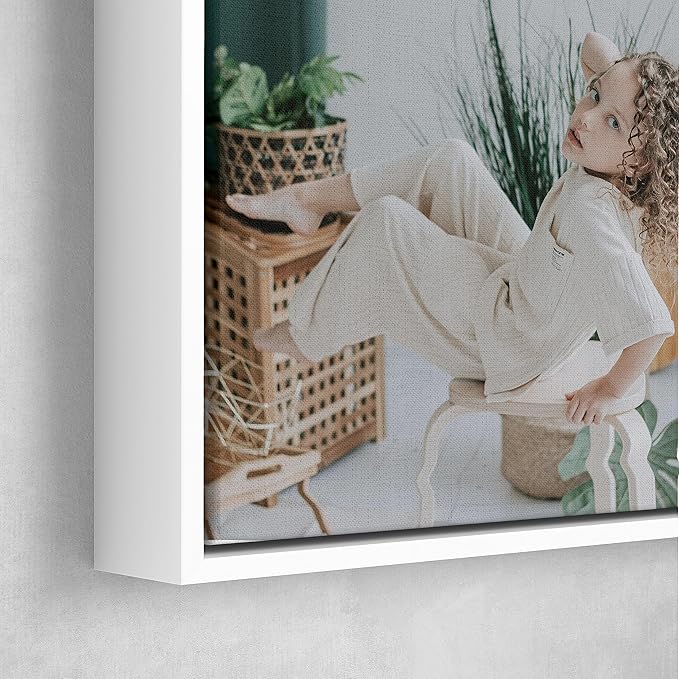 Personalized Custom Canvas Prints: Photo On Canvas (White, 16x20) Transform Your Photos into Stunning Framed Wall Art Digitally Printed Photo To Canvas Ideal for Home Decor, Gifts Keepsakes.