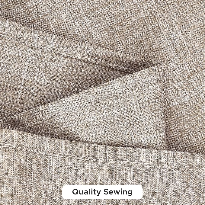 Fitable Square Table Cloth Linen Textured: Water & Stain Resistant Farmhouse Tablecloth, Washable Burlap Table Covers for Kitchen Dining Party(2 Pack, 54x54 Inch, Nature)