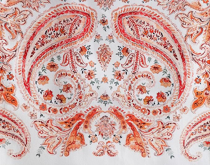 Maison d' Hermine Table Runner 100% Cotton Single Layer Table Runners 90 inches Long for Thanksgiving Christmas Decorations Home Kitchen Dining Party Wedding (Orient, 14.5" x 90")