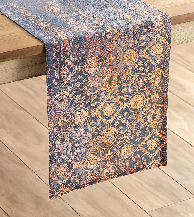 Maison d' Hermine Table Runner 100% Cotton Single Layer Table Runners 60 inches Long for Thanksgiving Christmas Decorations Home Kitchen Dining Party Wedding (Imperfection, 14.5" x 60")