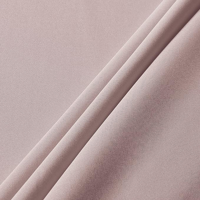 sancua Round Tablecloth - 60 Inch - Water Resistant Spill Proof Washable Polyester Table Cloth Decorative Fabric Table Cover for Dining, Buffet Parties and Camping, Blush (Fits 20-48 Inch Tables)